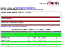 Tablet Screenshot of netstatus.primanet.dk